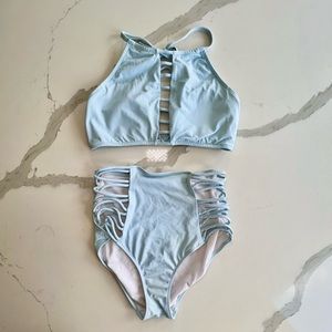 Victoria’s Secret Pink Light Blue Swim Set